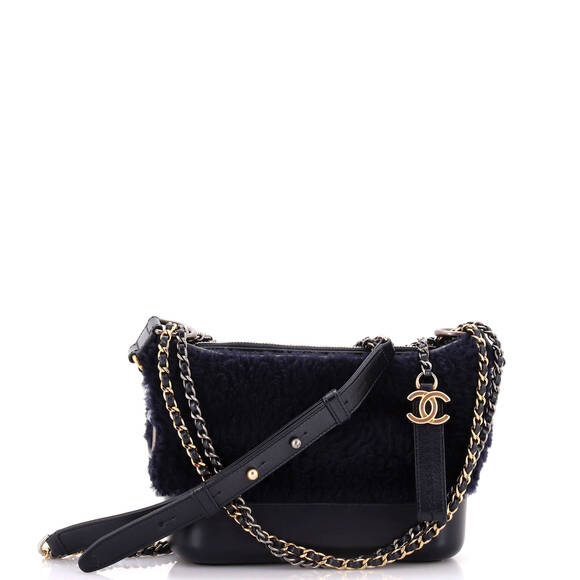Chanel Gabrielle Hobo Shearling And #185699C25B - Picture 1 of 9